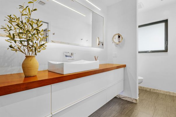 Bathroom, Interior, Wood Texture Flooring
