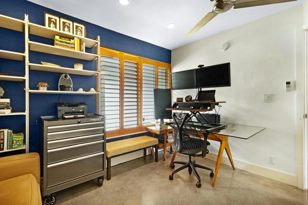 Home Office, Interior, Recessed Lighting