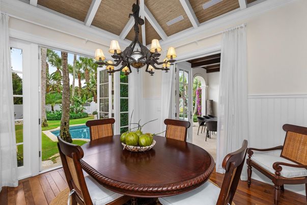 Chandelier, Dining room, Interior, Wooden Beams, Wooden Ceilings, Wood Texture Flooring