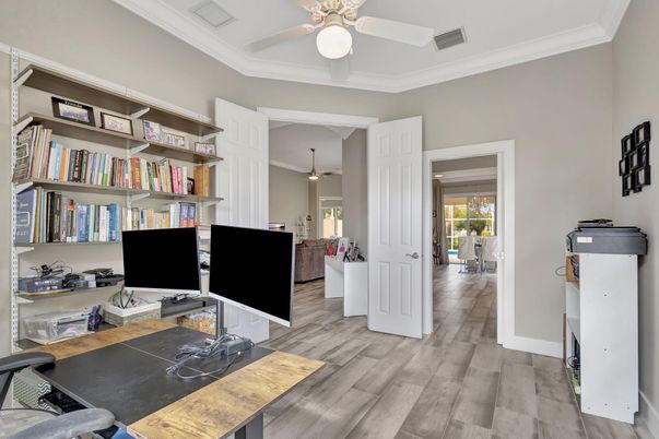 Home Office, Interior, Wood Texture Flooring