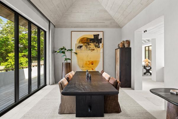 Dining room, Interior, Wooden Ceilings