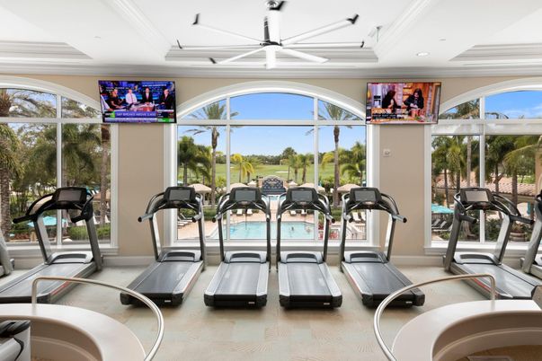 Fitness Equipment, Gym, Interior, Recessed Lighting