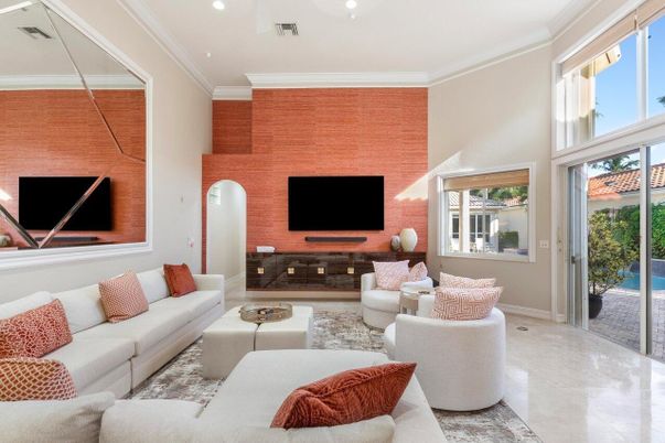 Interior, Living room, Recessed Lighting