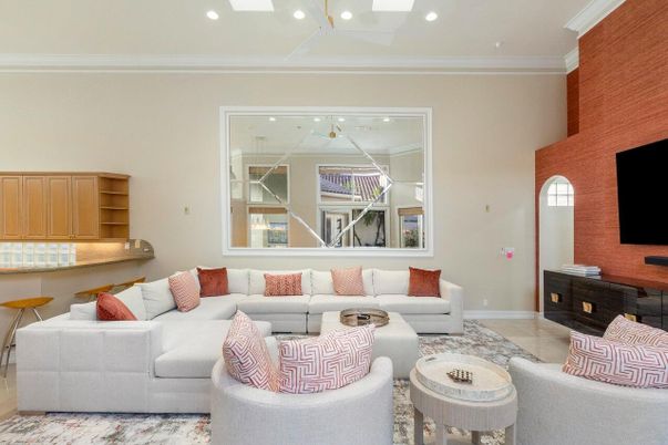 Interior, Living room, Recessed Lighting