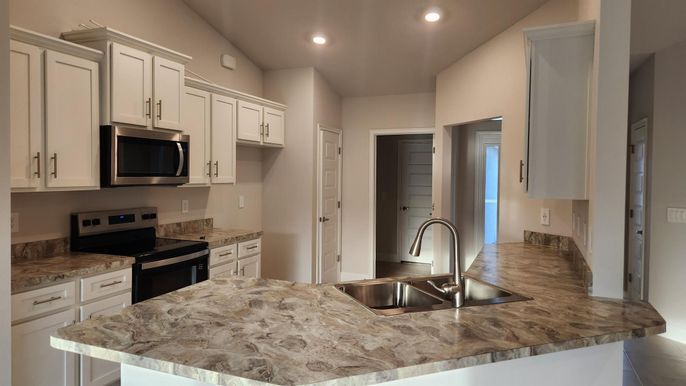 Interior, Kitchen, Recessed Lighting, Stainless Steel Appliances