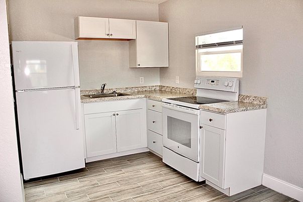Interior, Kitchen, Wood Texture Flooring
