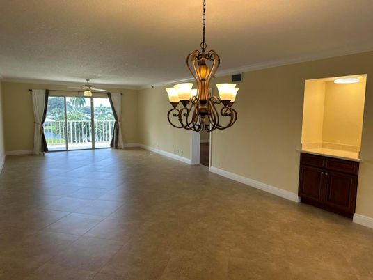 Chandelier, Empty room, Interior
