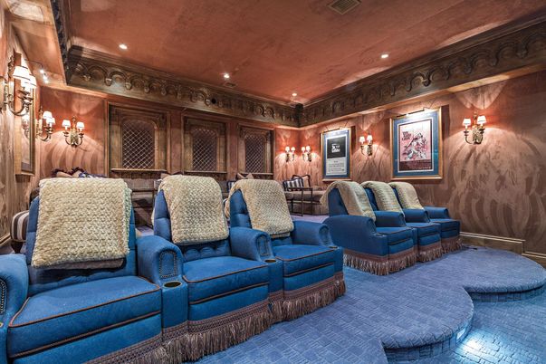 Home Theatre Room, Interior, Recessed Lighting, Theatre Room