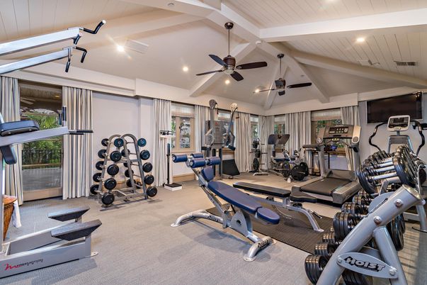 Fitness Equipment, Gym, Interior, Recessed Lighting