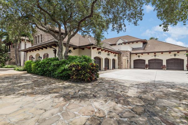 Attached, Backyard, Exterior, Facade, Mediterranean