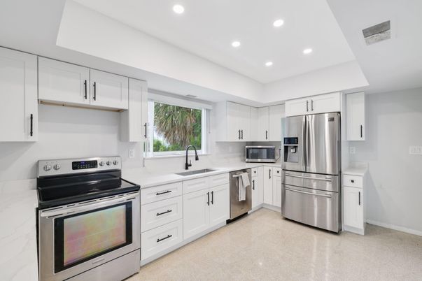 Interior, Kitchen, Recessed Lighting, Stainless Steel Appliances