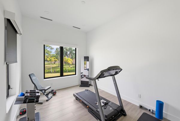 Fitness Equipment, Interior, Wood Texture Flooring