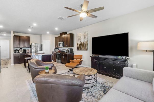 Interior, Kitchen, Living room, Recessed Lighting