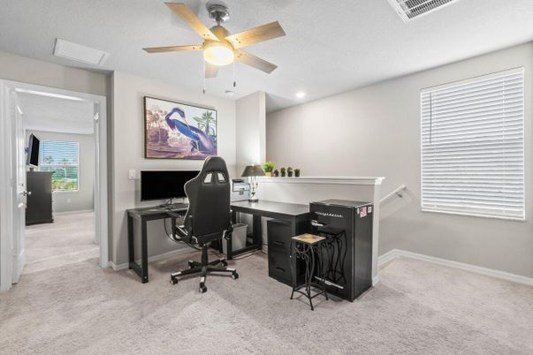 Home Office, Interior, Recessed Lighting