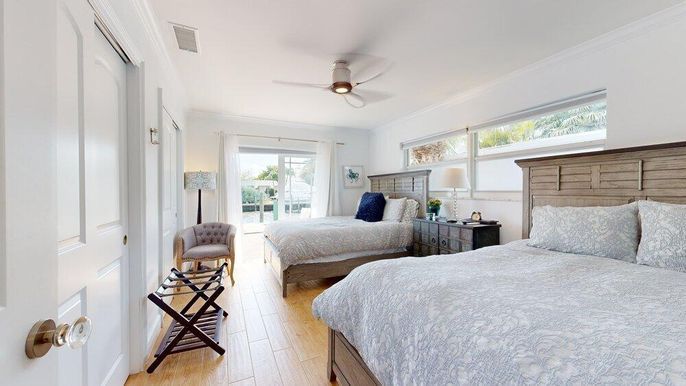 Bedroom, Interior, Wood Texture Flooring