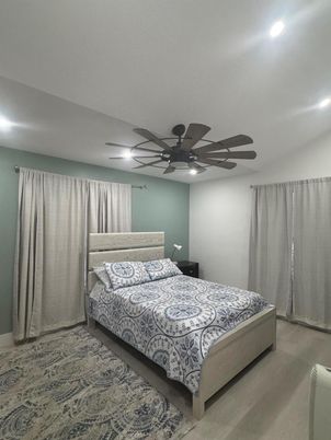 Bedroom, Interior, Recessed Lighting