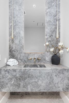 Bathroom, Interior, Recessed Lighting