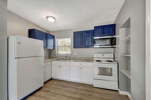 Interior, Kitchen, Wood Texture Flooring