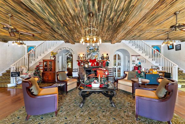 Chandelier, Interior, Living room, Pendant Lights, Wooden Ceilings, Wood Texture Flooring