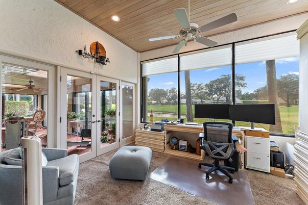 Home Office, Interior, Recessed Lighting, Sun Room, Wooden Ceilings