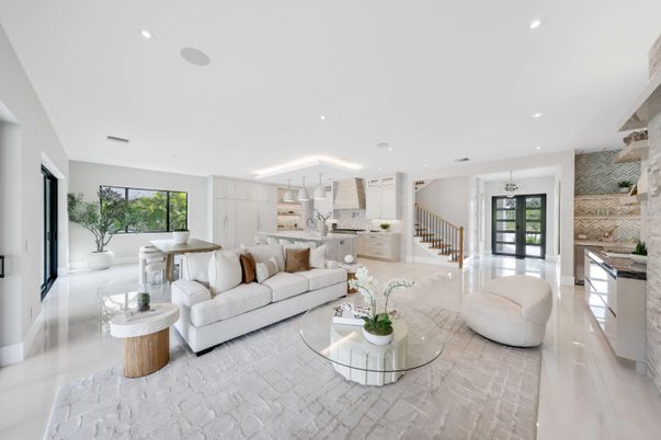 Interior, Kitchen, Living room, Recessed Lighting