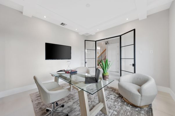 Home Office, Interior, Recessed Lighting