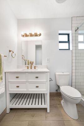Bathroom, Interior, Wood Texture Flooring