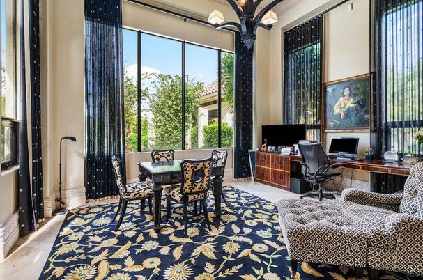 Chandelier, Home Office, Interior