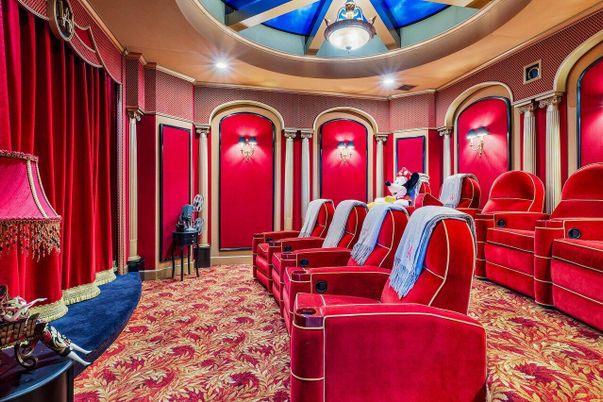 Home Theatre Room, Interior, Projection Screen, Recessed Lighting, Theatre Room
