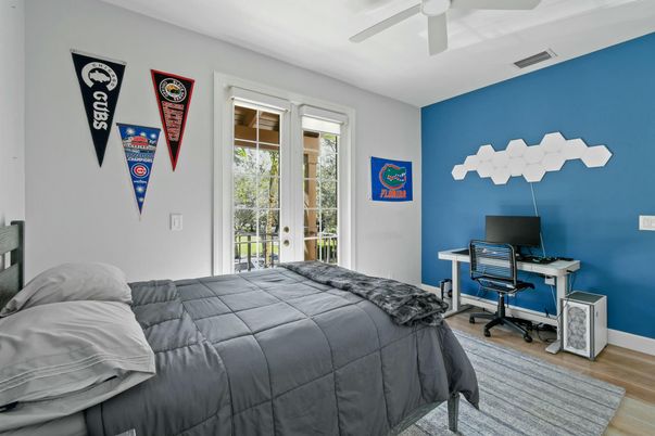 Bedroom, Home Office, Interior, Wood Texture Flooring