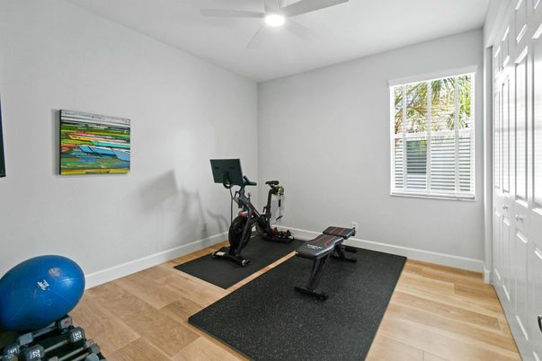 Fitness Equipment, Interior, Wood Texture Flooring