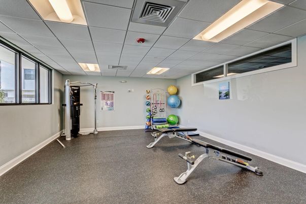 Fitness Equipment, Interior, Recessed Lighting