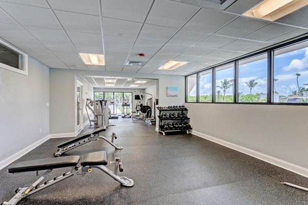 Fitness Equipment, Gym, Interior, Recessed Lighting