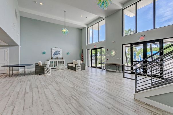 Game Room, Interior, Pendant Lights, Recessed Lighting, Wood Texture Flooring