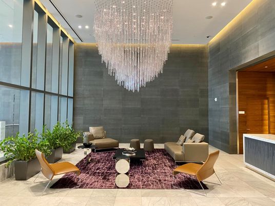 Chandelier, Interior, Living room, Marble, Recessed Lighting
