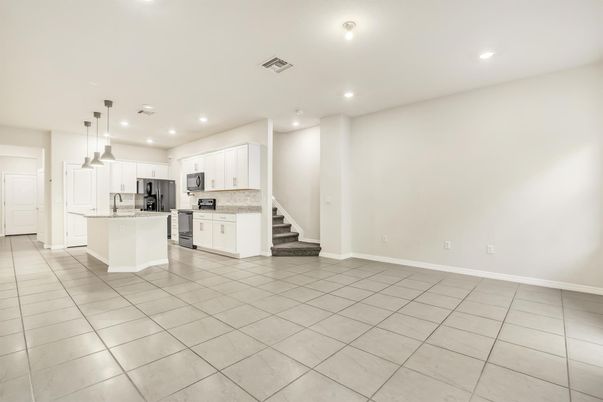 Interior, Kitchen, Pendant Lights, Recessed Lighting, Stainless Steel Appliances