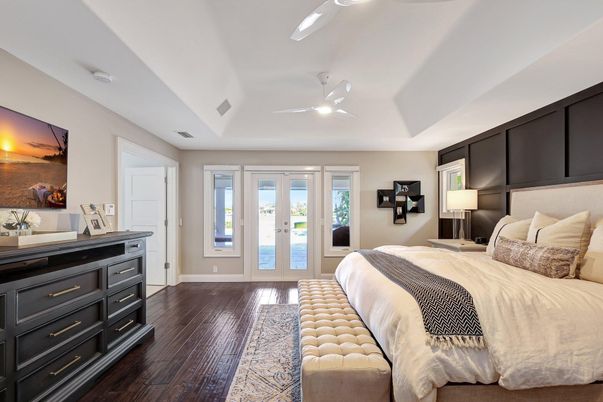 Bedroom, Interior, Wood Texture Flooring