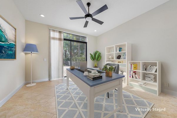Home Office, Interior, Recessed Lighting