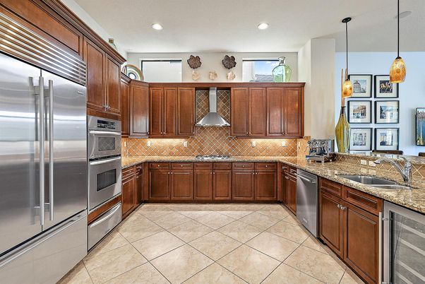 Interior, Kitchen, Pendant Lights, Recessed Lighting, Stainless Steel Appliances