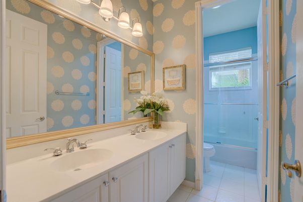 Bathroom, Dual Sink Vanities, Glass Shower, Interior