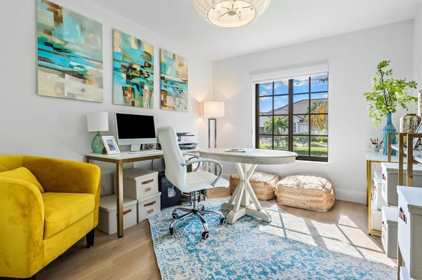 Home Office, Interior, Wood Texture Flooring