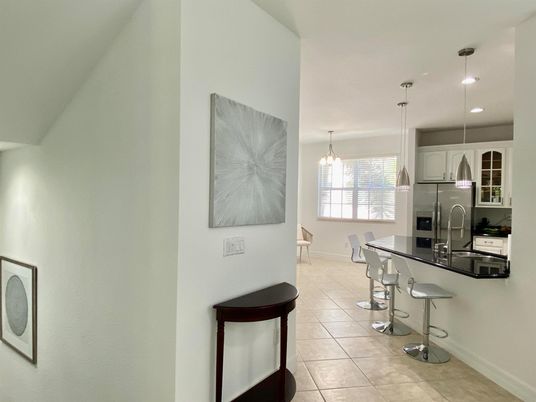 Chandelier, Interior, Kitchen, Pendant Lights, Recessed Lighting, Stainless Steel Appliances