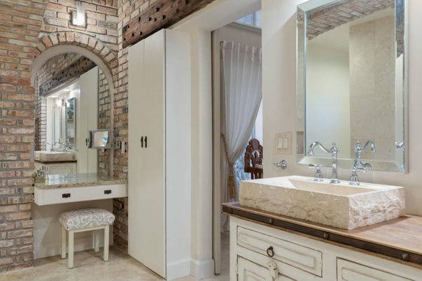 Bathroom, Interior, Stone Walls