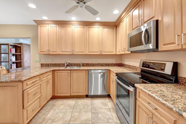 Interior, Kitchen, Recessed Lighting, Stainless Steel Appliances