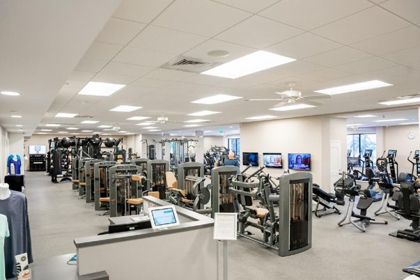 Fitness Equipment, Gym, Interior, Recessed Lighting