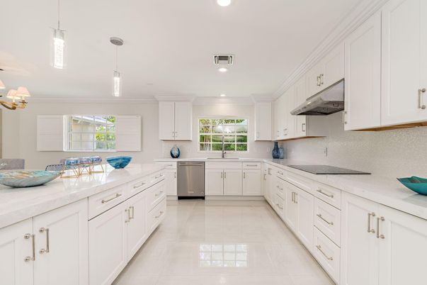 Interior, Kitchen, Pendant Lights, Recessed Lighting, Stainless Steel Appliances