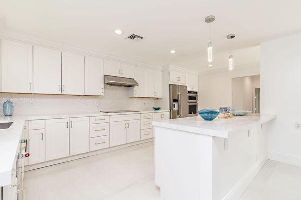 Interior, Kitchen, Pendant Lights, Recessed Lighting, Stainless Steel Appliances