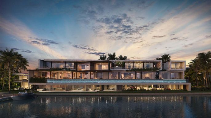 Exterior, Facade, Lake, Modern