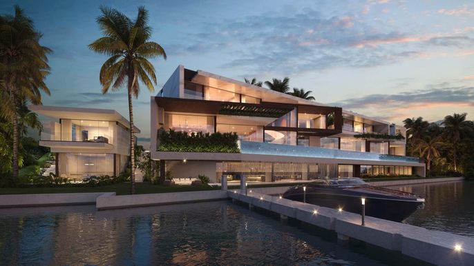 Exterior, Facade, Lake, Modern