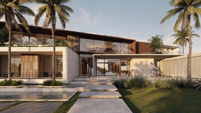 Exterior, Facade, Modern